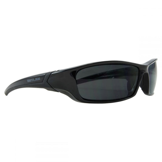 Outlaw Safety Glasses - Black Frame Polarised Lens