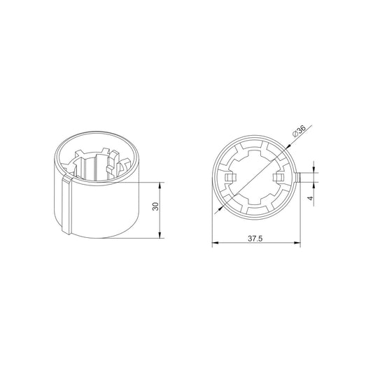 Alpha A2305 Crown & Drive – JAI 45mm, Mytec 42mm & BbB 45mm Tube (40mm Motors)