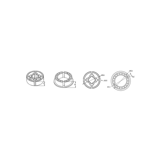 Alpha A2512 Crown & Drive – 88mm Round Tube (60mm Motors)