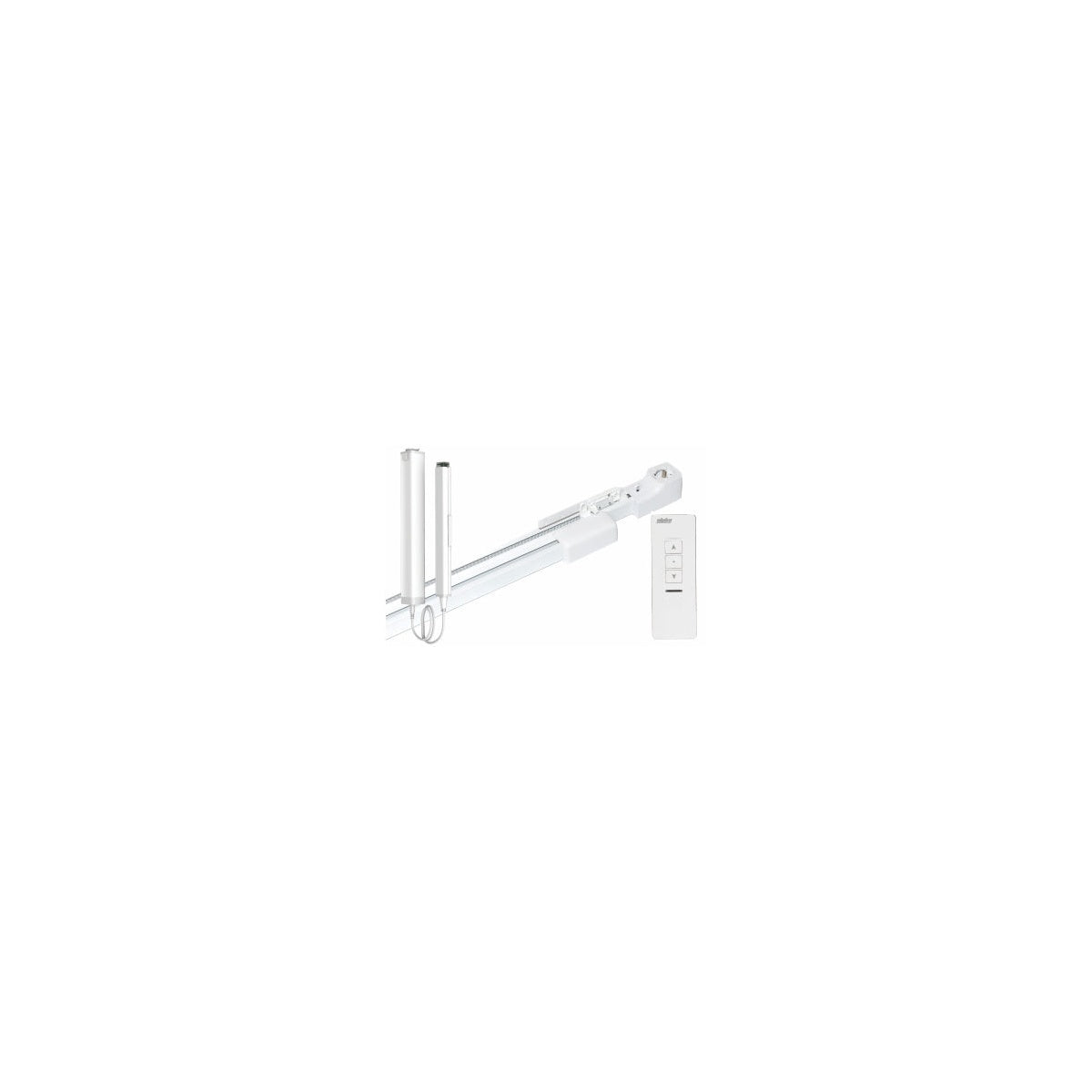 Alpha Extendable Curtain Track Kit 1.7–3.0m with Rechargeable DC Motor