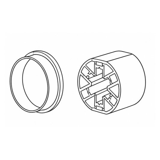 Somfy SONESSE 40 CROWN & WHEEL 40mm ROUND TUBE | Pre-Order