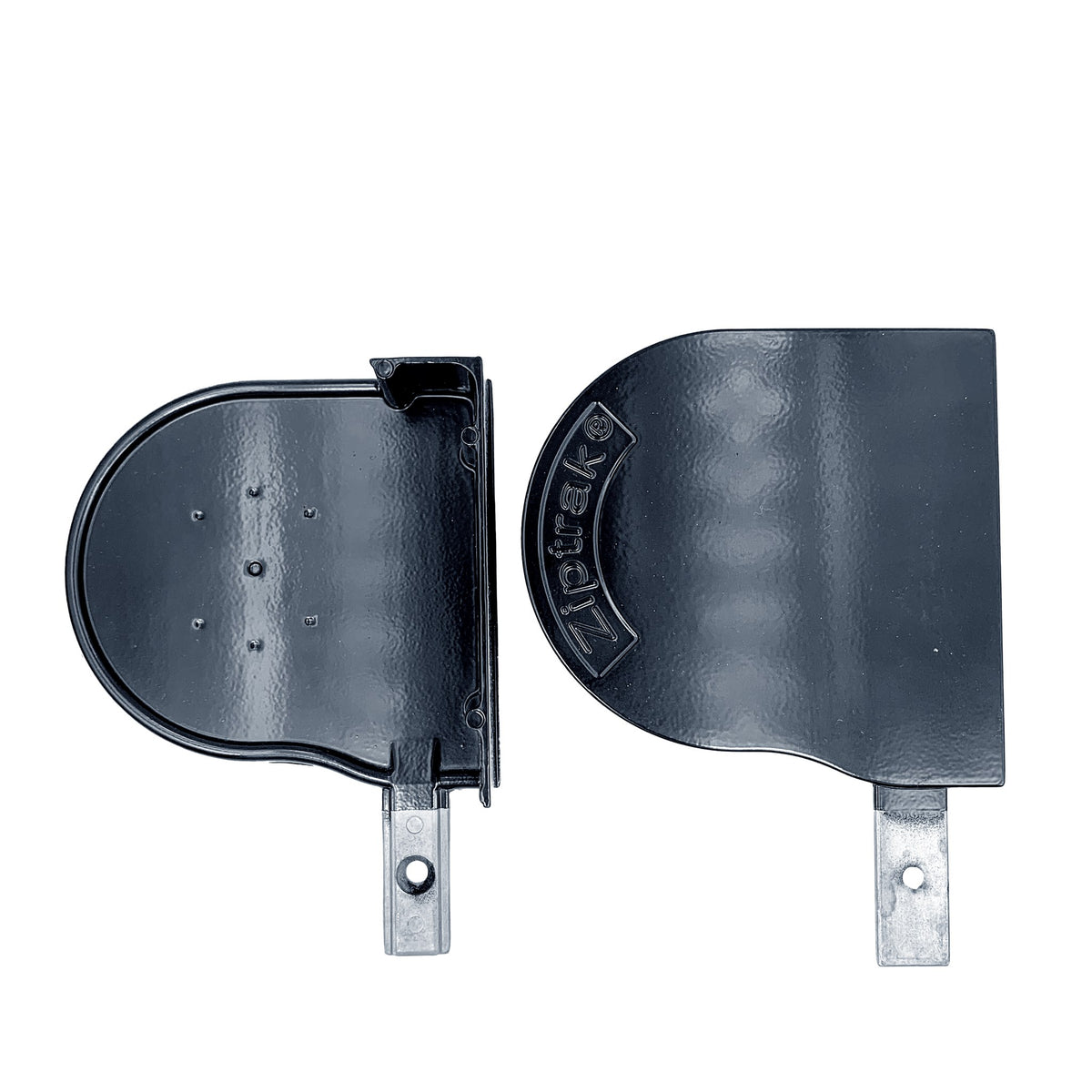 Ziptrak cast end brackets, no U cradle, for motorised blinds