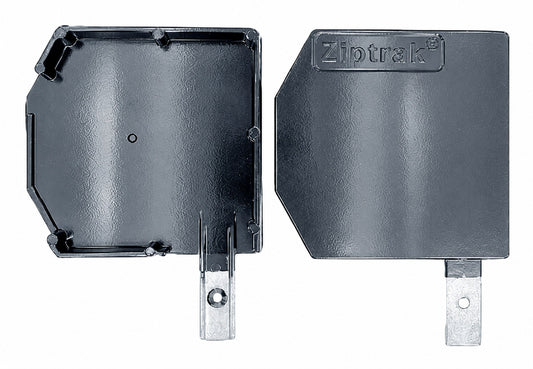 Ziptrak 175mm Traditional pelmet end plates, no U cradle, pair