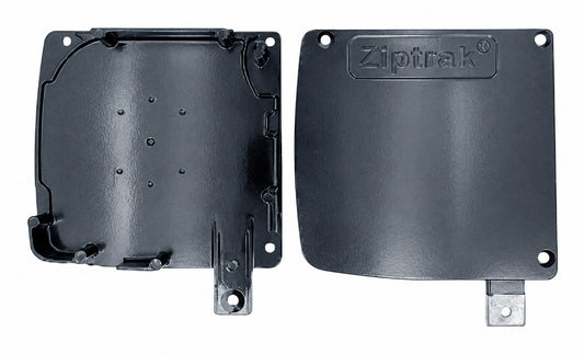 Ziptrak 165mm Streamline pelmet end plates, no U cradle, pair