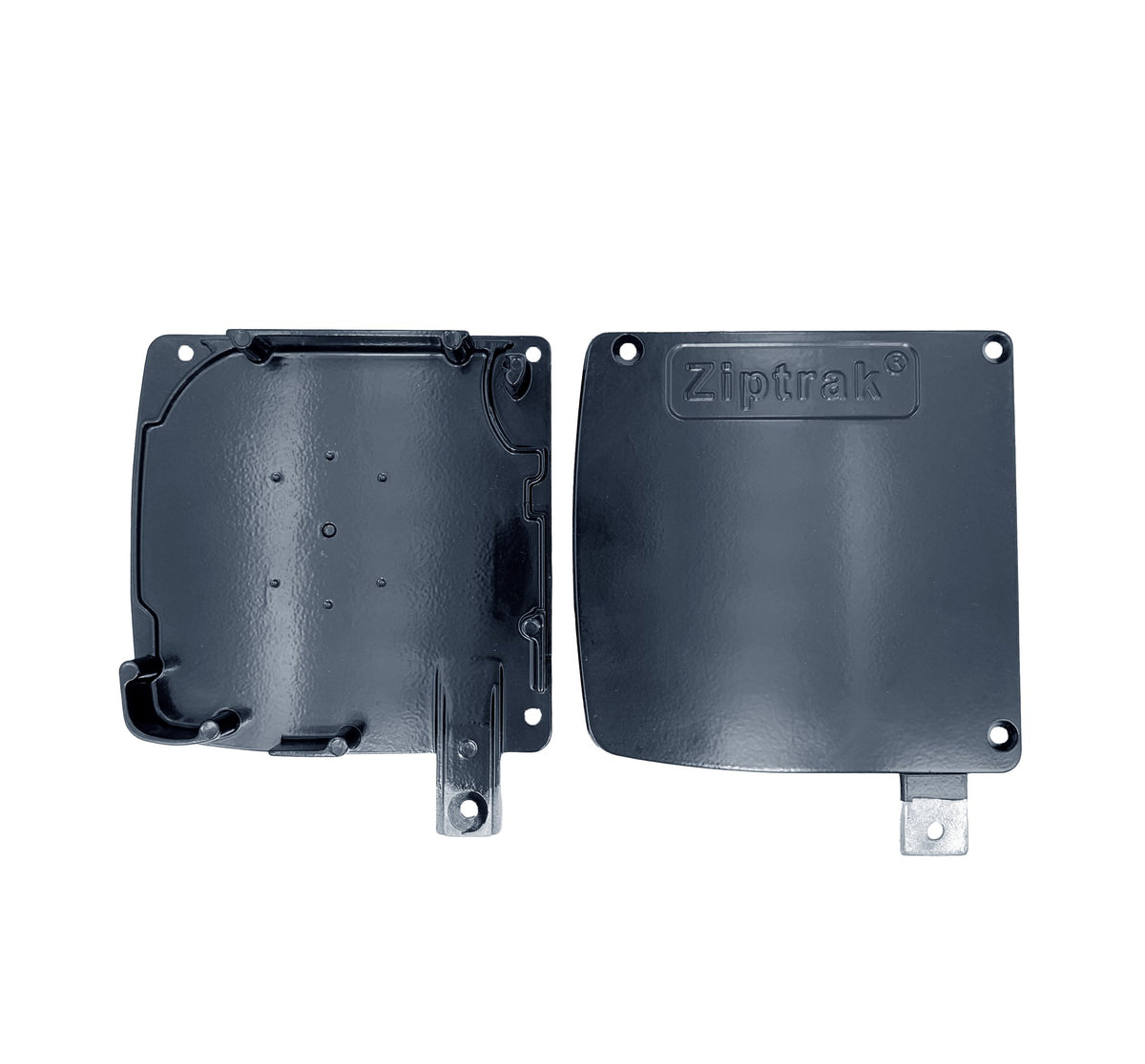 Ziptrak 135mm Streamline pelmet end plates, no U cradle