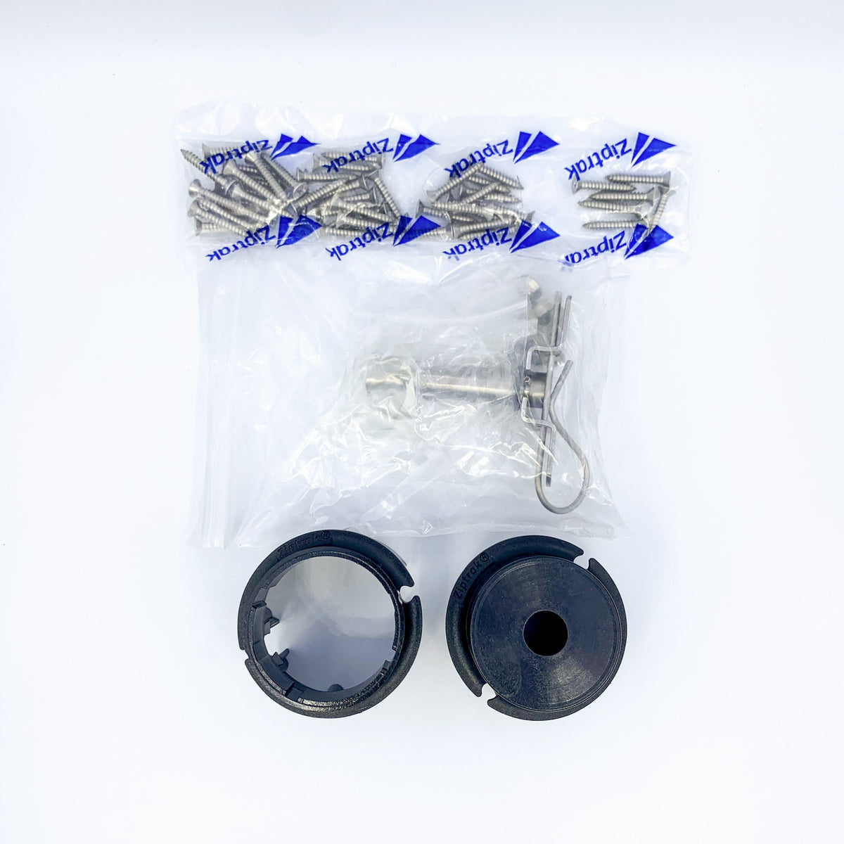 Ziptrak® 72mm Crown, Idler, Pivot Pin & Plate for Motorised Blinds