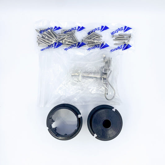 Ziptrak® 72mm Crown, Idler, Pivot Pin & Plate for Motorised Blinds