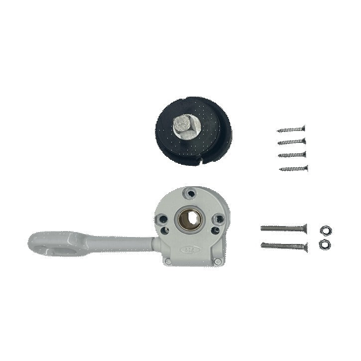 Ziptrak® Cable-Guided 7:1 Gearbox & Square Driver Cap (White) – Set for 1 Blind