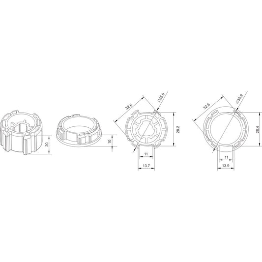 Alpha A2208 Crown & Drive (30mm Motors)