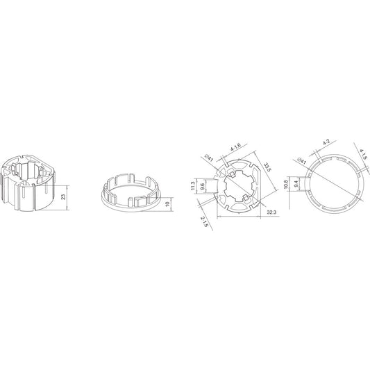 Alpha A2310 Crown & Drive – Acmeda 43mm & 49mm HD Tube (40mm Motors)