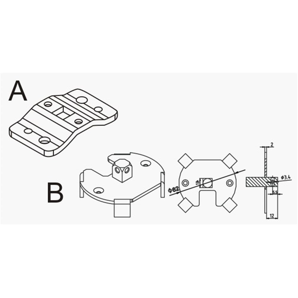 Alpha A3005 Awning Motor Bracket – Block & Pin