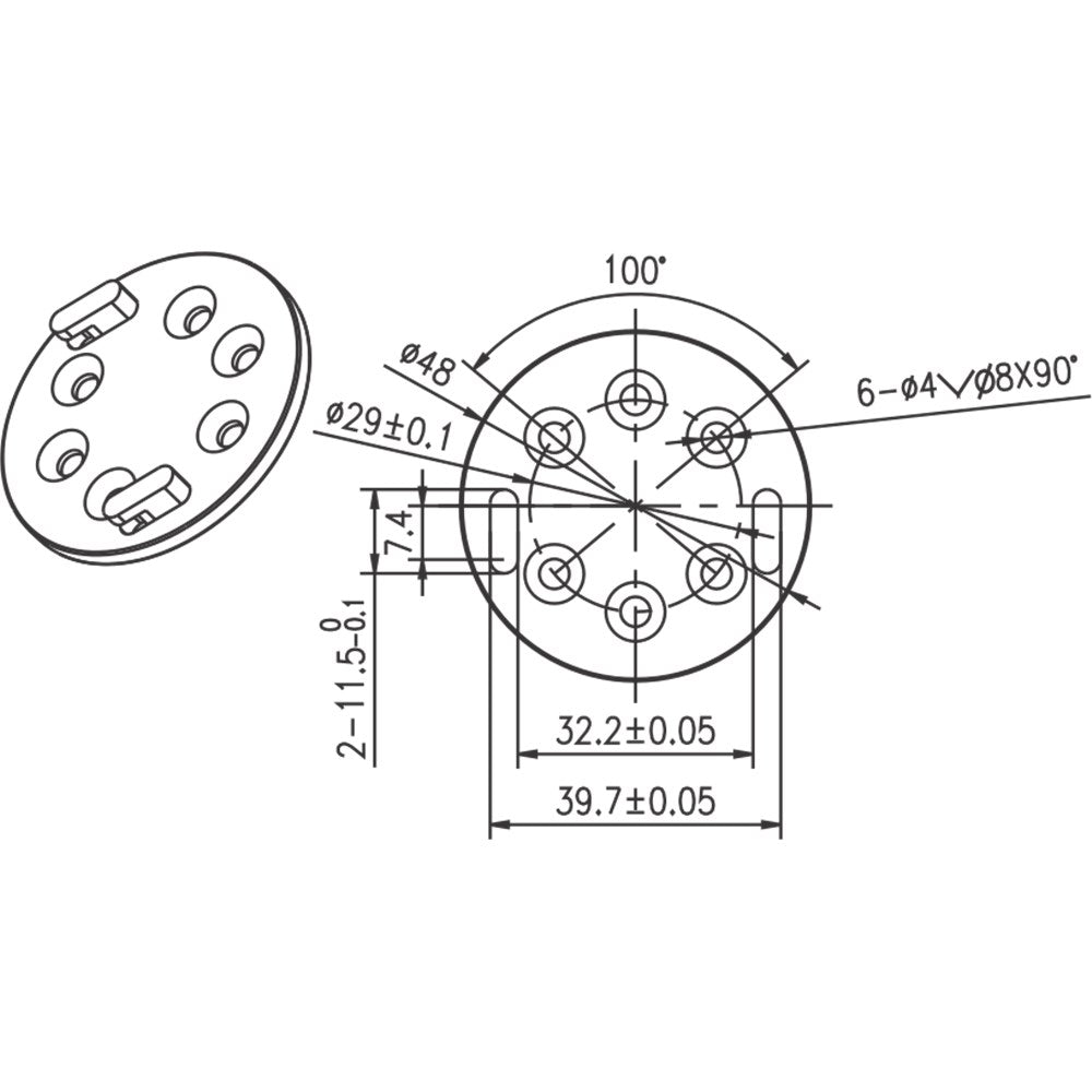 Alpha A3207 Motor Plate – Westral Horizon Bracket