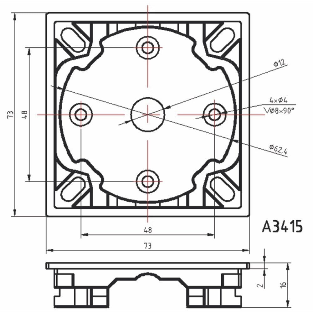 Alpha A3415 50mm Motor Fast Plug Plate – Roller Shutters