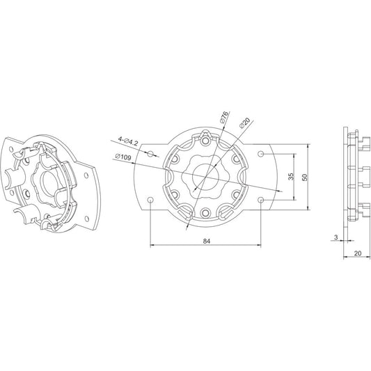 Alpha A3439 Mounting Plate – Starhead Obstacle Detection Motors