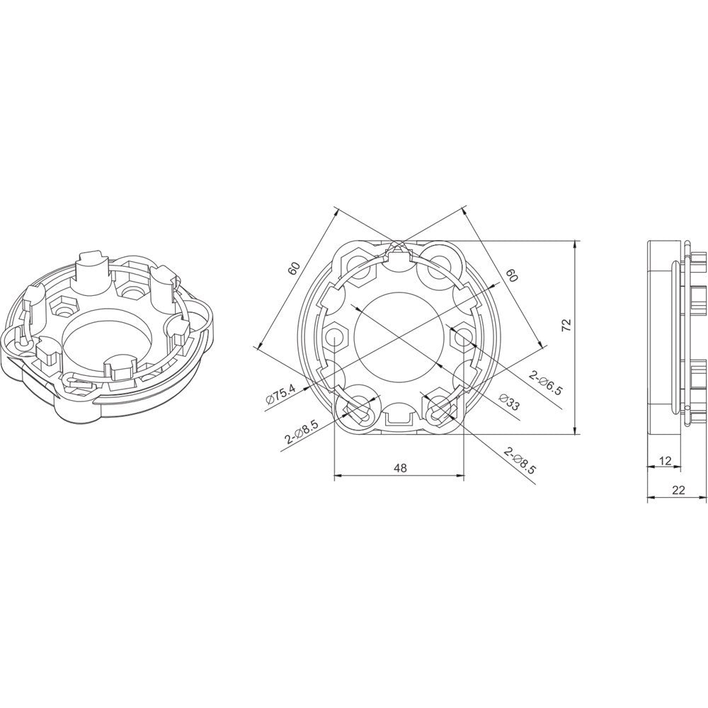 Alpha A3440 Mounting Plate – Starhead Obstacle Detection Motors