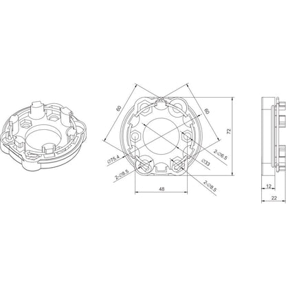 Alpha A3440 Mounting Plate – Starhead Obstacle Detection Motors