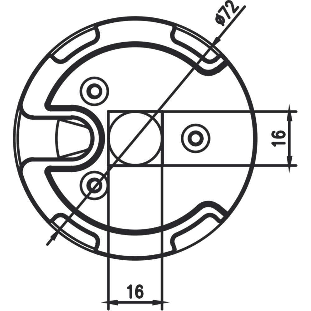 Alpha A3502 Bracket for WSER60 60mm Motor Head