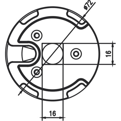 Alpha A3502 Bracket for WSER60 60mm Motor Head