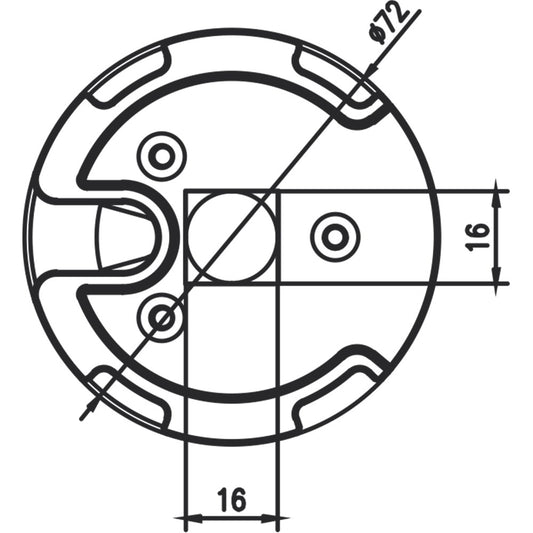 Alpha A3502 Bracket for WSER60 60mm Motor Head