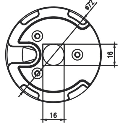 Alpha A3502 Bracket for WSER60 60mm Motor Head