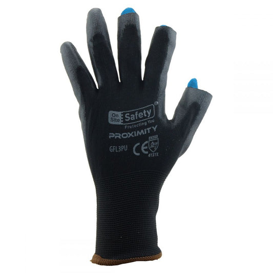 Proximity Semi Fingerless Gloves (Black) - 1 Pair