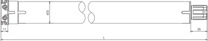 Alpha Tubular Motors - WSEB40 5/28 | Pre-Order